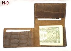 Genuine leather wallet, genuine leather minimalist wallet