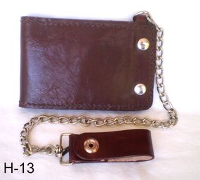 biker leather wallet, genuine leather wallet. handcrafted wallet
